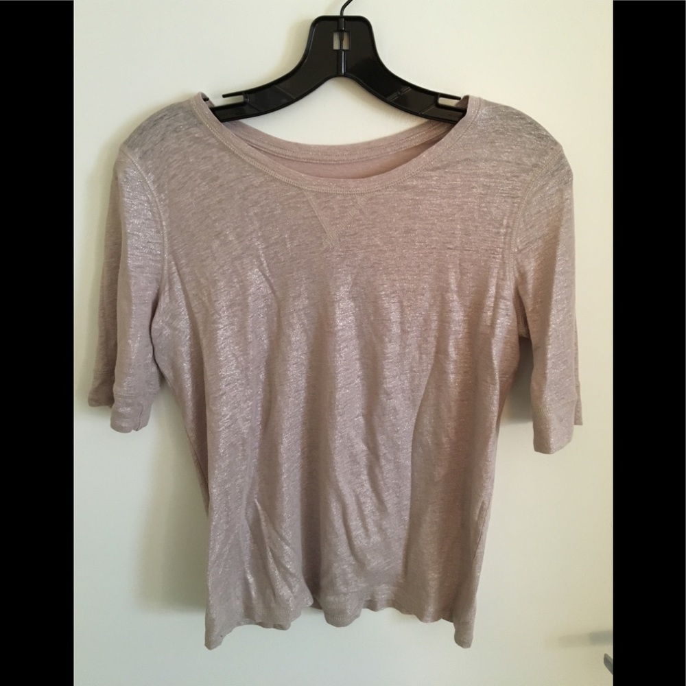 LOFT Champagne Shimmer T-shirt